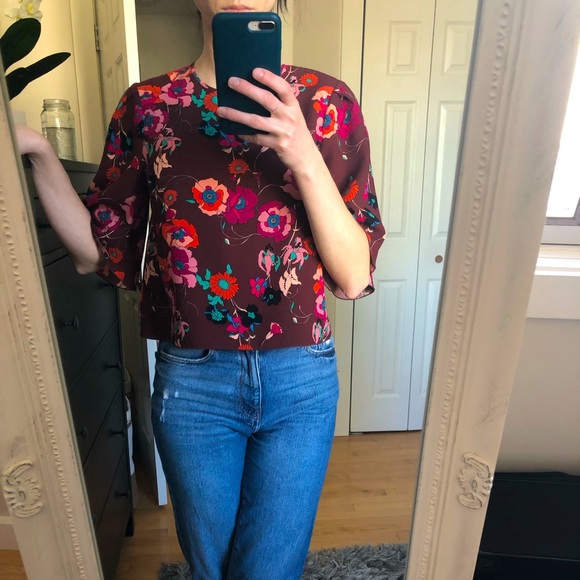 💐🌺Vintage Aritzia Floral Blouse 🌺💐 - Picture 1 of 6